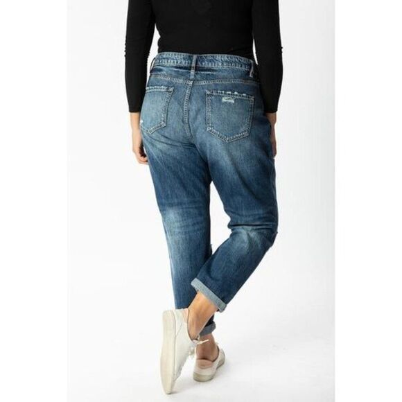 NWOT KanCan Beatrice Ultra High Rise Boyfriend Jeans - Plus Sz 3XL - Picture 2 of 14